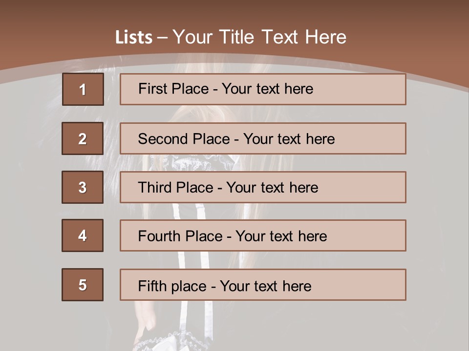Stylish Girl Beauty PowerPoint Template
