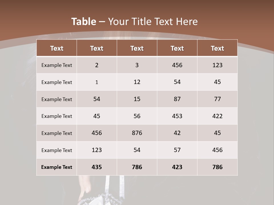 Stylish Girl Beauty PowerPoint Template