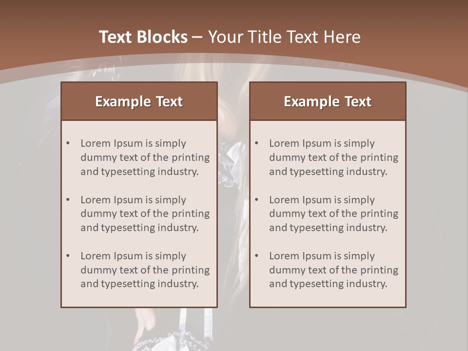 Stylish Girl Beauty PowerPoint Template