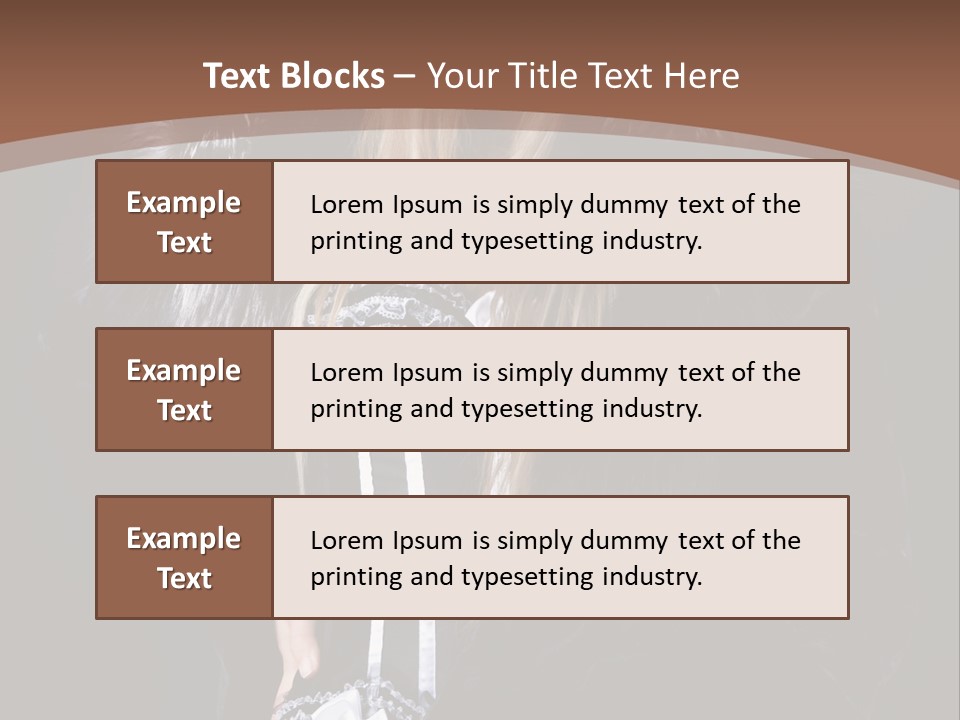 Stylish Girl Beauty PowerPoint Template