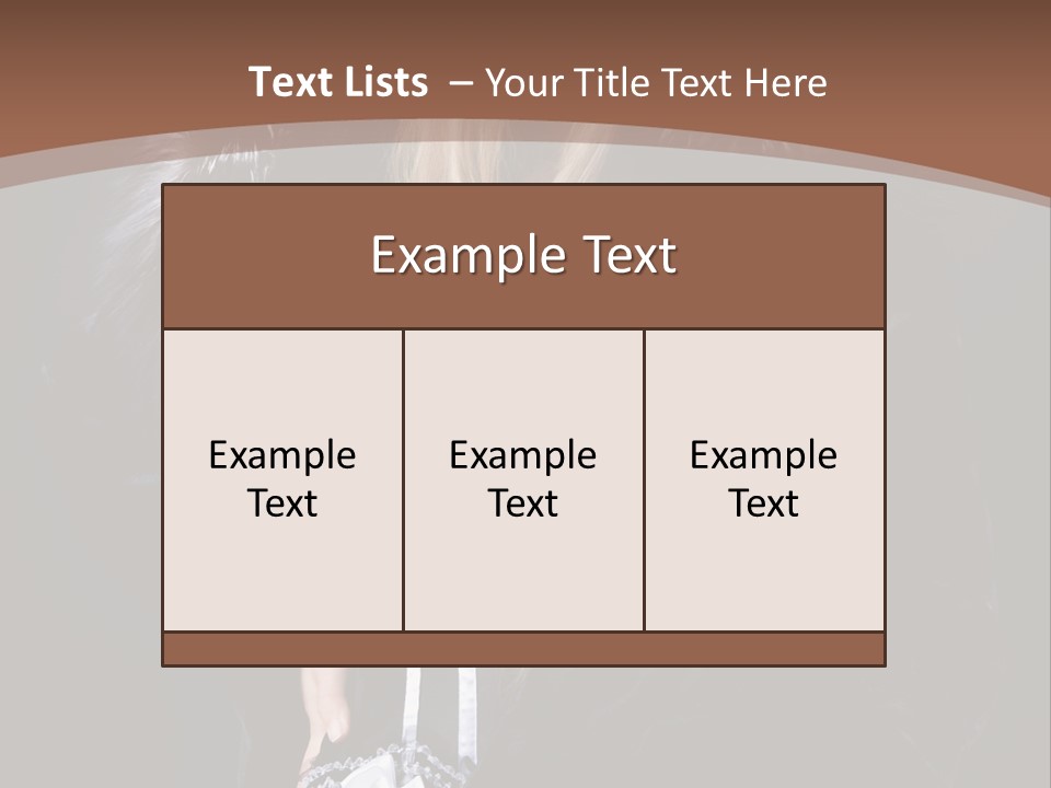Stylish Girl Beauty PowerPoint Template