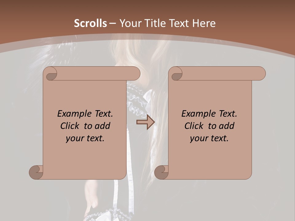 Stylish Girl Beauty PowerPoint Template