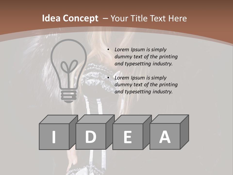 Stylish Girl Beauty PowerPoint Template