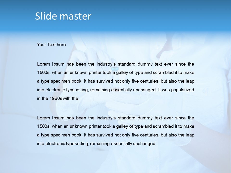 Equipment Injection Vitamin PowerPoint Template