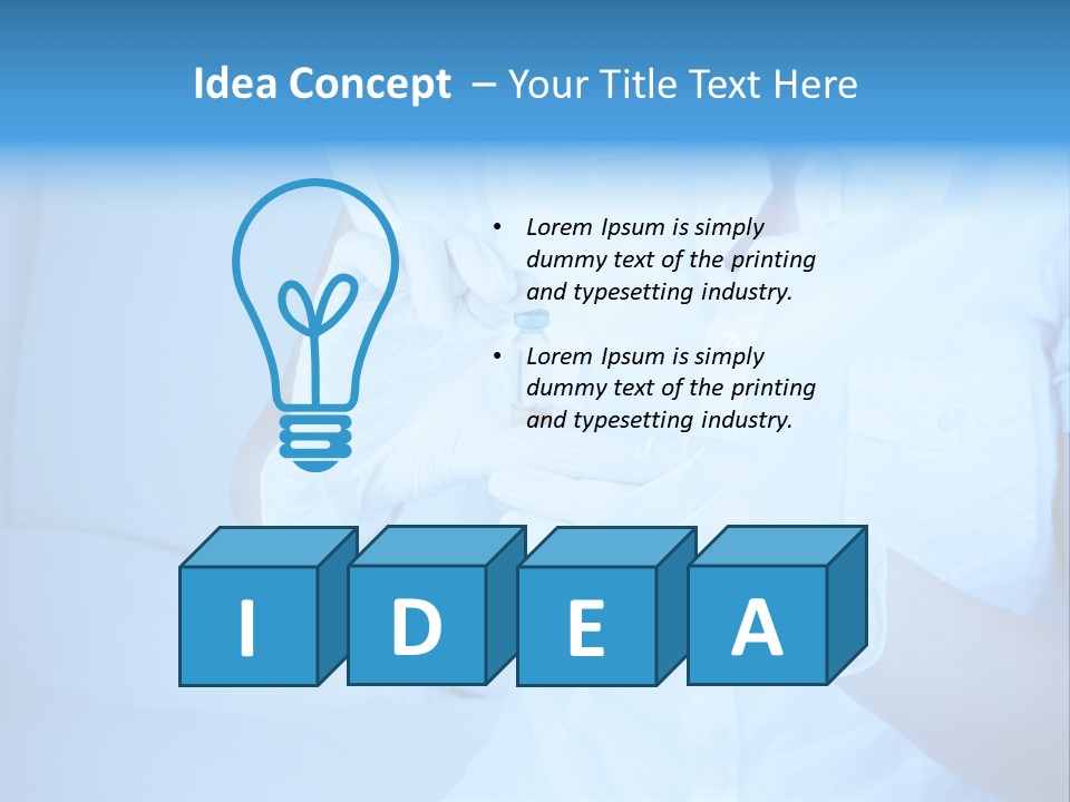 Equipment Injection Vitamin PowerPoint Template