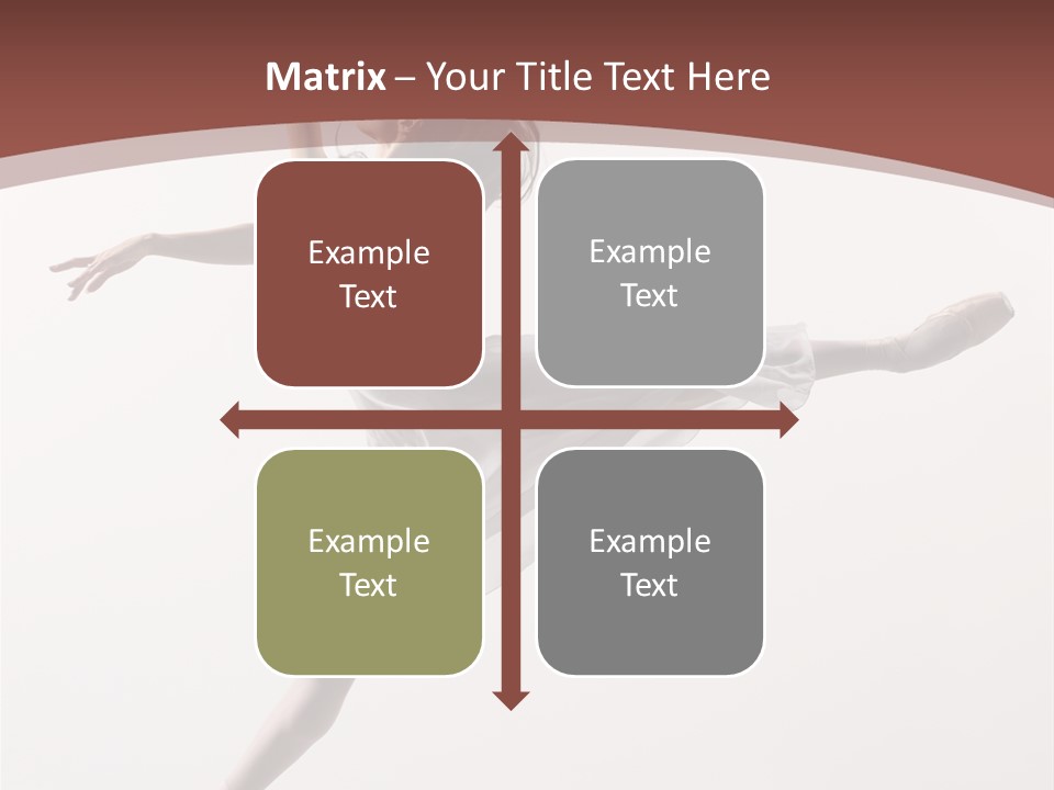 Theatrical Mid Air Tiptoe PowerPoint Template