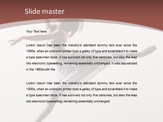 Theatrical Mid Air Tiptoe PowerPoint Template