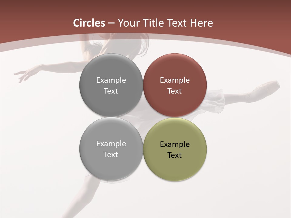 Theatrical Mid Air Tiptoe PowerPoint Template