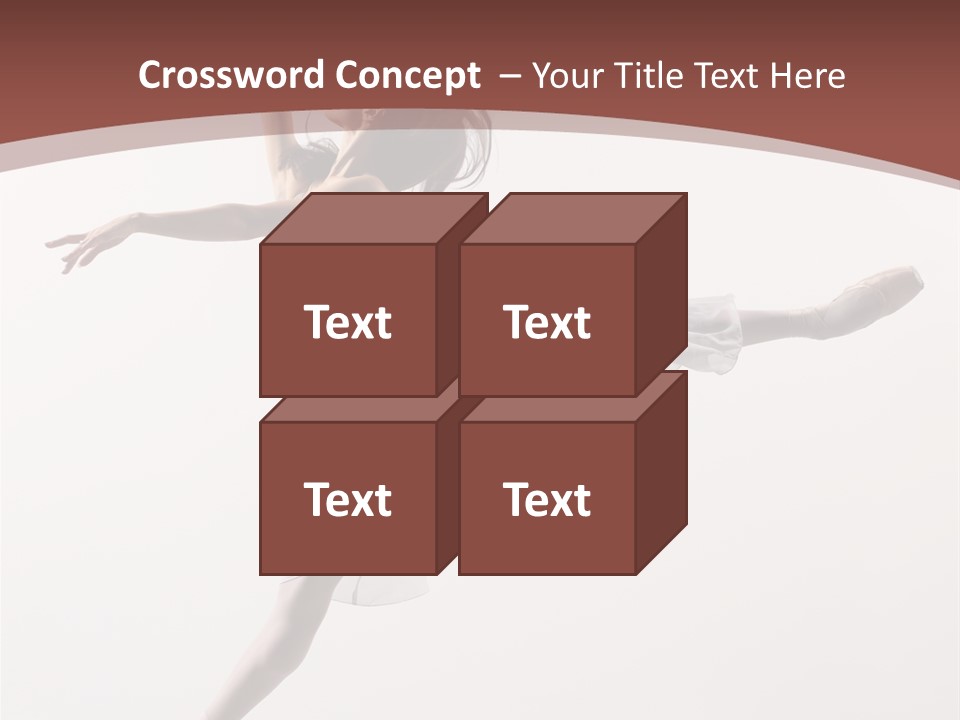 Theatrical Mid Air Tiptoe PowerPoint Template