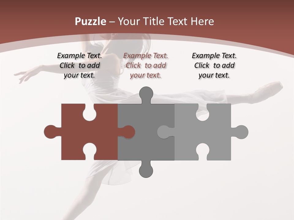 Theatrical Mid Air Tiptoe PowerPoint Template