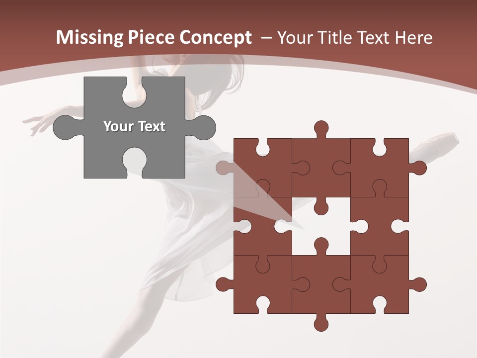 Theatrical Mid Air Tiptoe PowerPoint Template