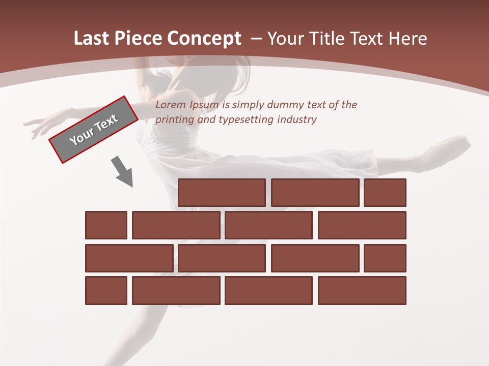 Theatrical Mid Air Tiptoe PowerPoint Template