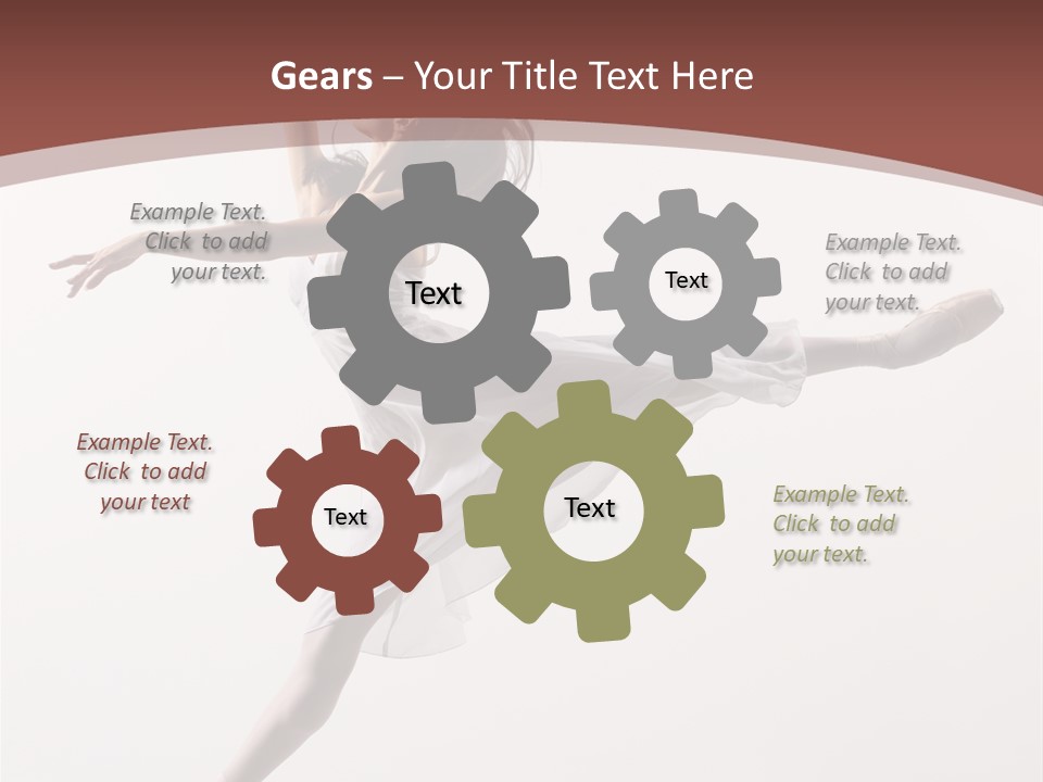 Theatrical Mid Air Tiptoe PowerPoint Template