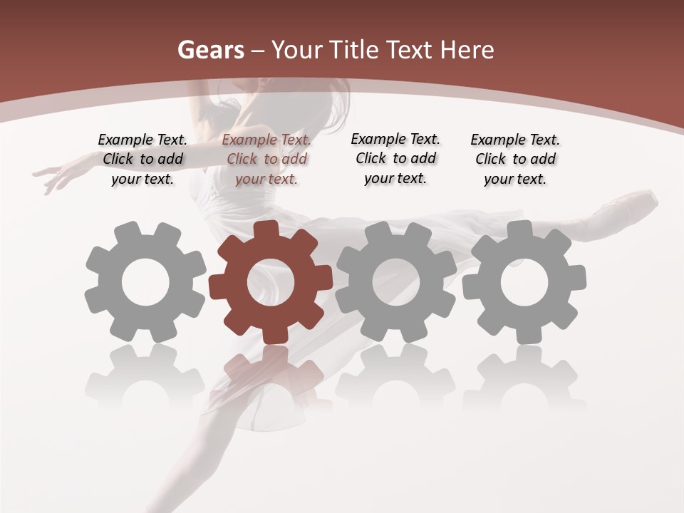 Theatrical Mid Air Tiptoe PowerPoint Template