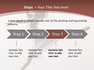 Theatrical Mid Air Tiptoe PowerPoint Template