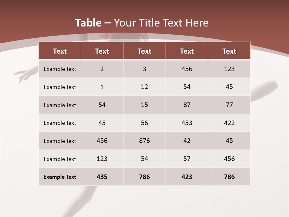 Theatrical Mid Air Tiptoe PowerPoint Template