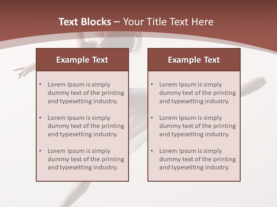 Theatrical Mid Air Tiptoe PowerPoint Template