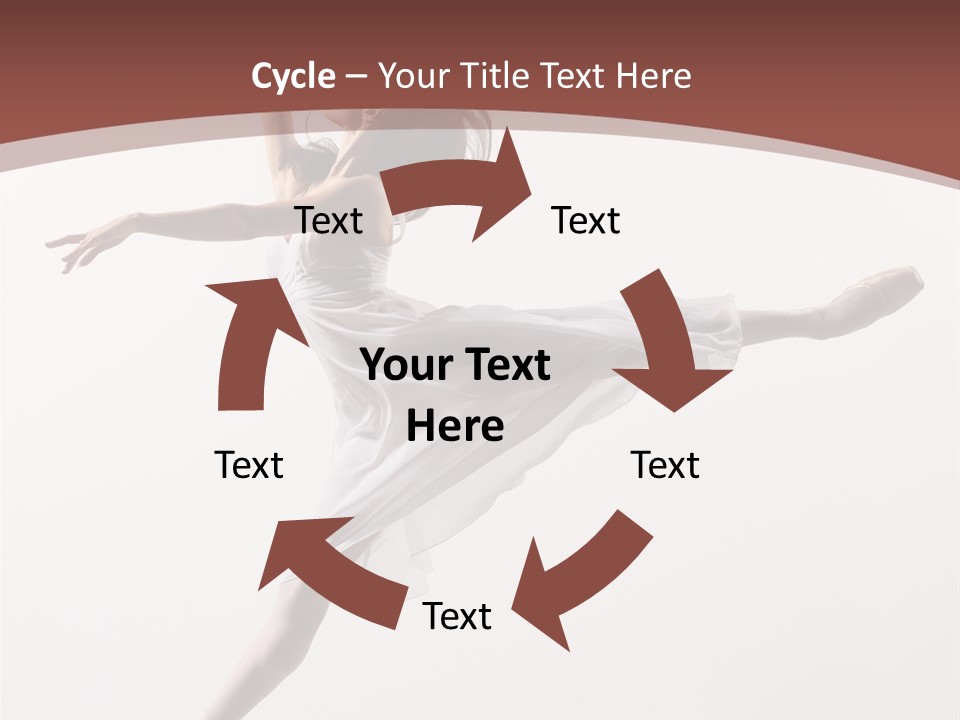 Theatrical Mid Air Tiptoe PowerPoint Template
