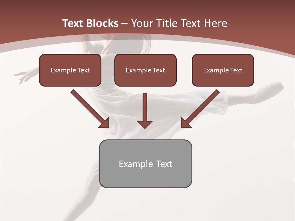 Theatrical Mid Air Tiptoe PowerPoint Template