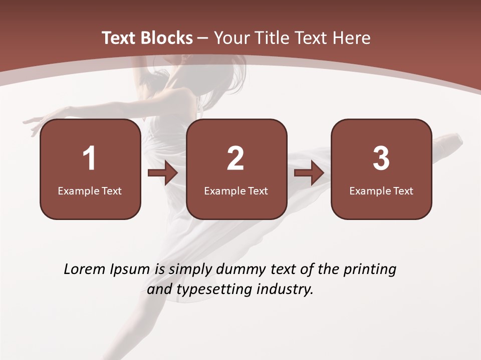 Theatrical Mid Air Tiptoe PowerPoint Template