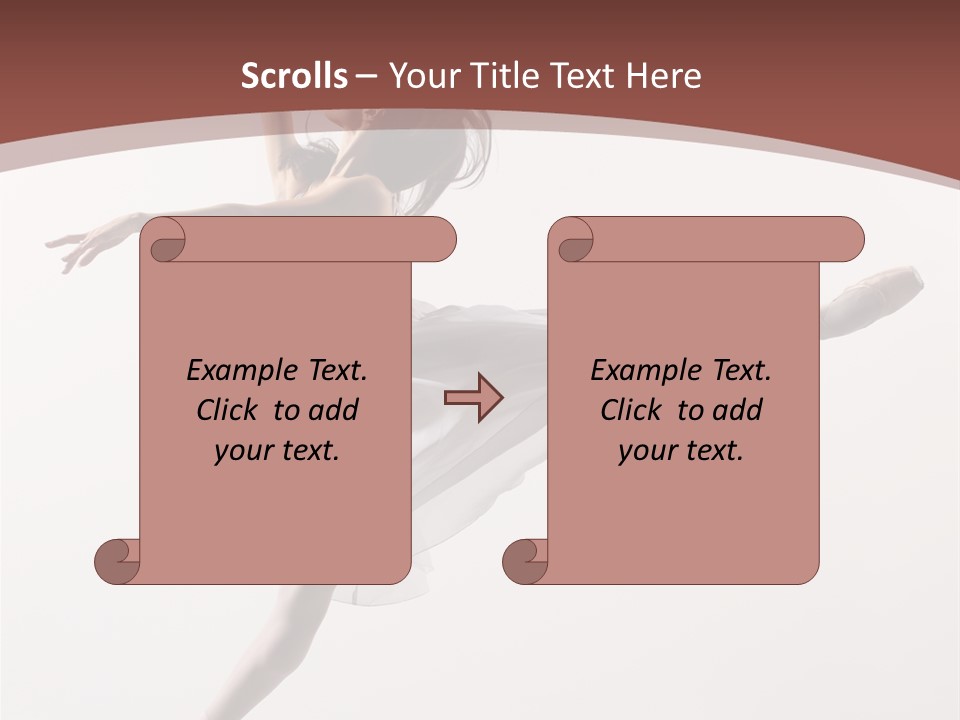 Theatrical Mid Air Tiptoe PowerPoint Template