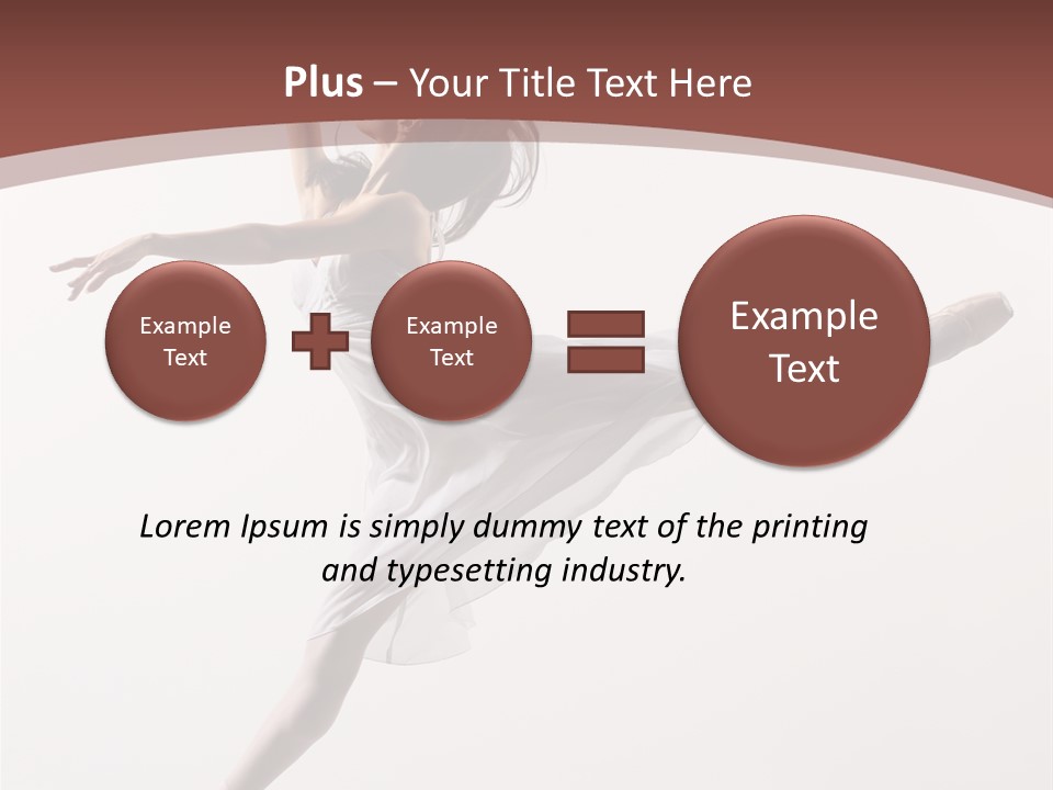 Theatrical Mid Air Tiptoe PowerPoint Template