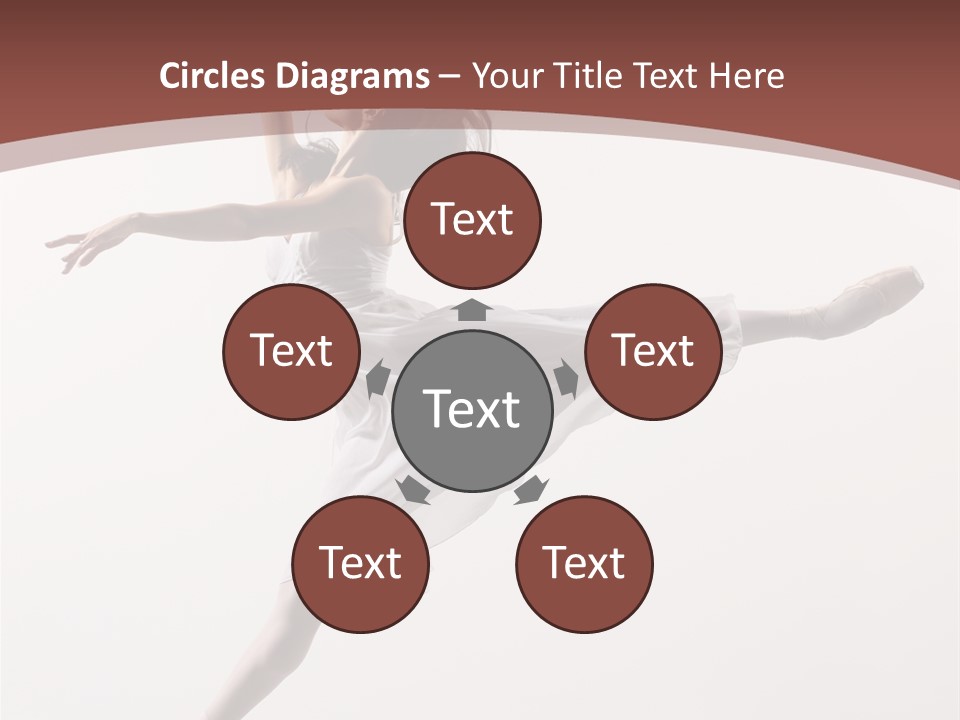 Theatrical Mid Air Tiptoe PowerPoint Template