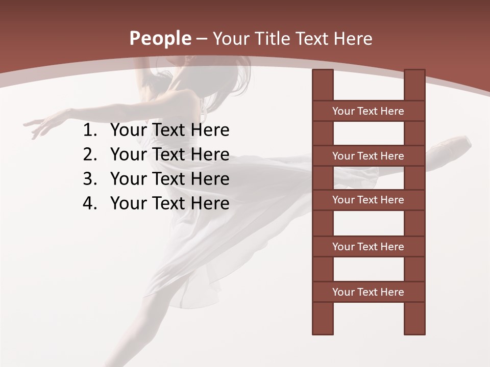 Theatrical Mid Air Tiptoe PowerPoint Template