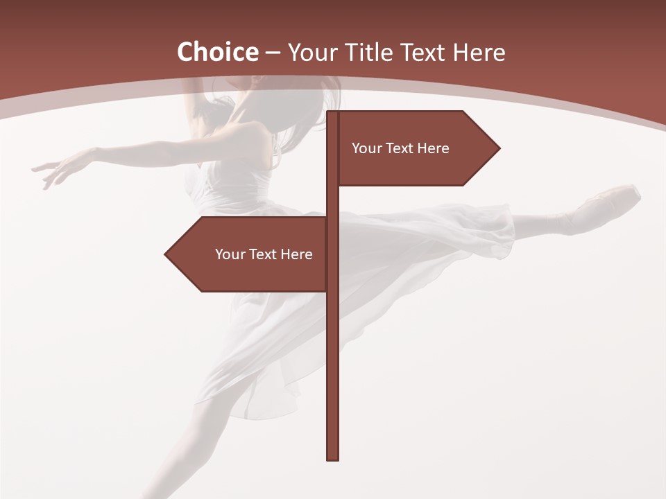 Theatrical Mid Air Tiptoe PowerPoint Template