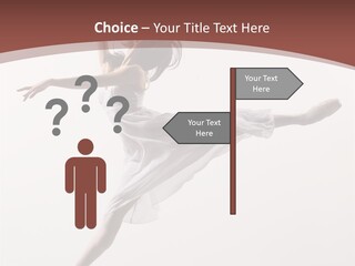 Theatrical Mid Air Tiptoe PowerPoint Template