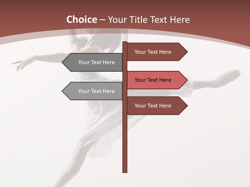 Theatrical Mid Air Tiptoe PowerPoint Template