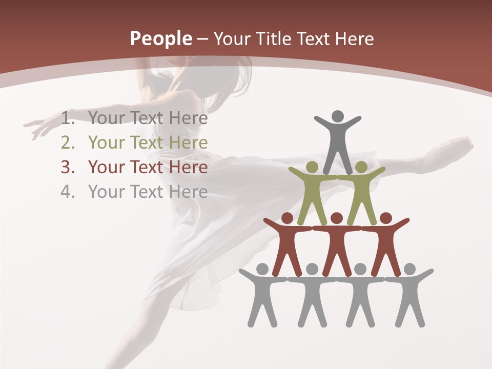 Theatrical Mid Air Tiptoe PowerPoint Template
