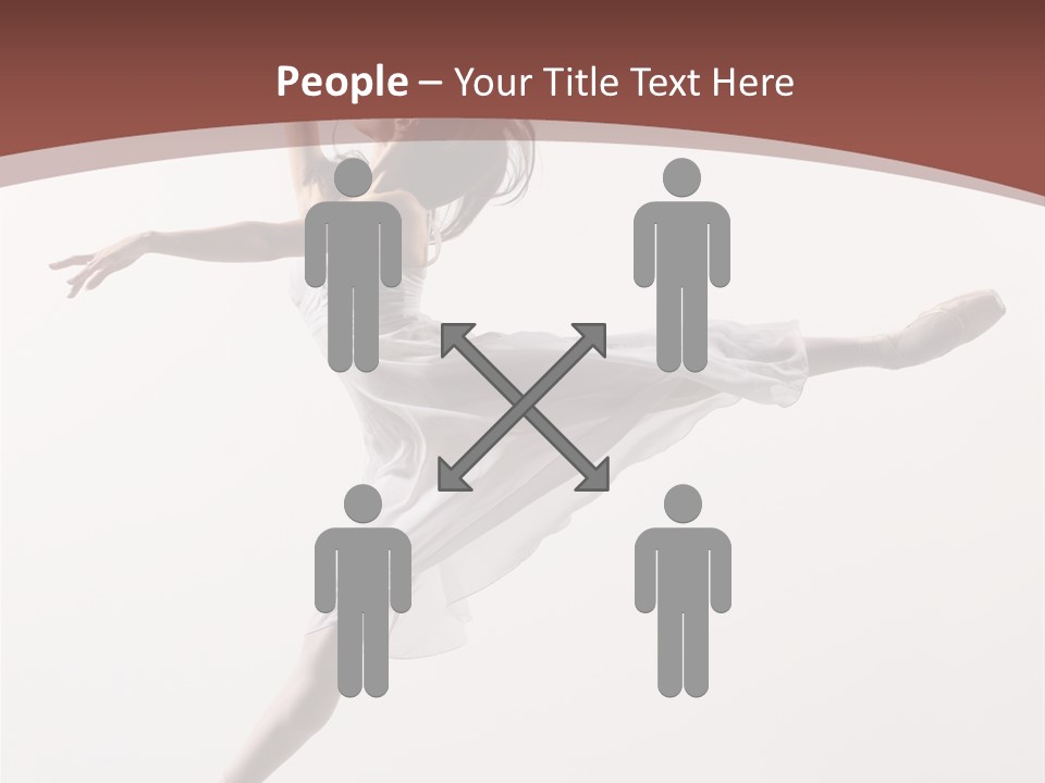 Theatrical Mid Air Tiptoe PowerPoint Template