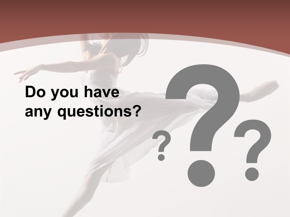 Theatrical Mid Air Tiptoe PowerPoint Template