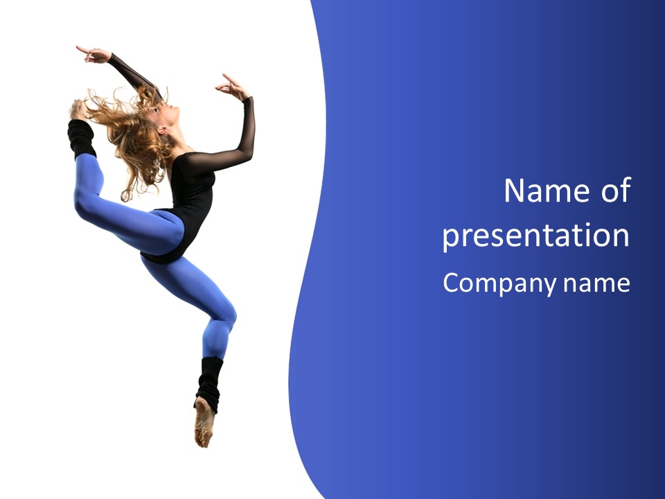 Action Posing Studio PowerPoint Template