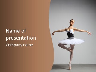 Exercise Flexibility Ballet PowerPoint Template