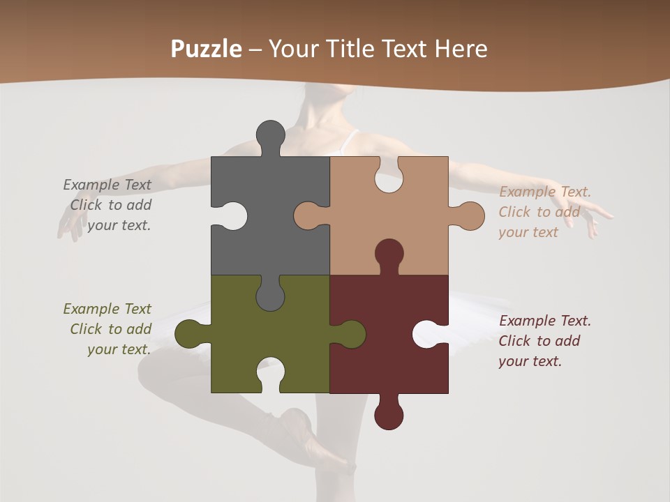 Exercise Flexibility Ballet PowerPoint Template