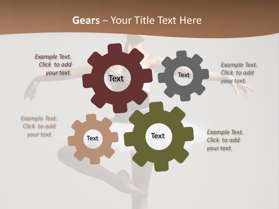 Exercise Flexibility Ballet PowerPoint Template