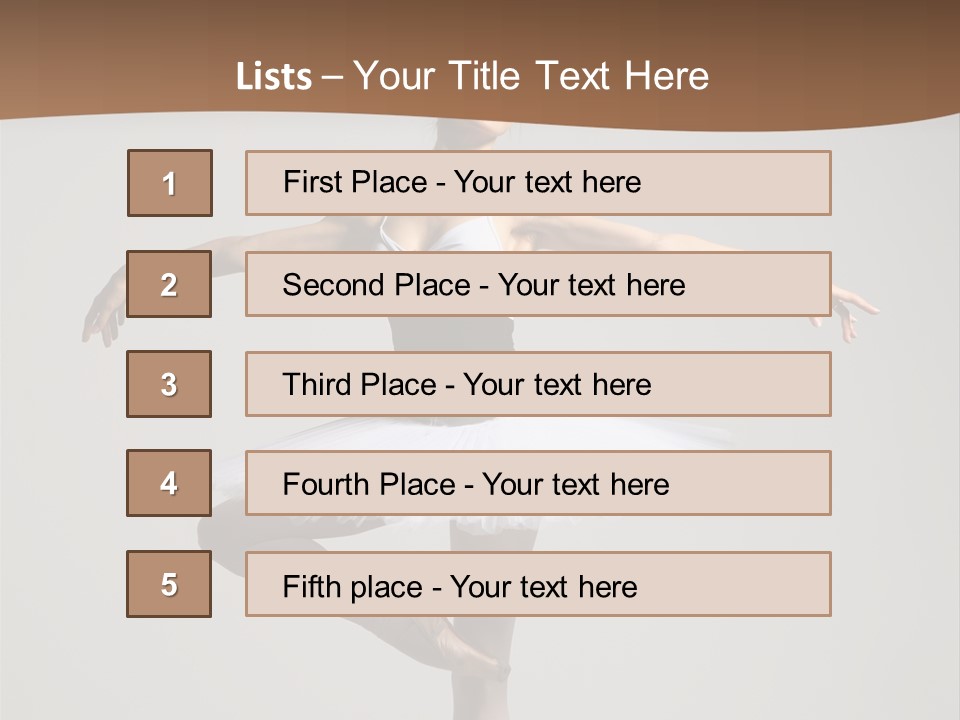 Exercise Flexibility Ballet PowerPoint Template