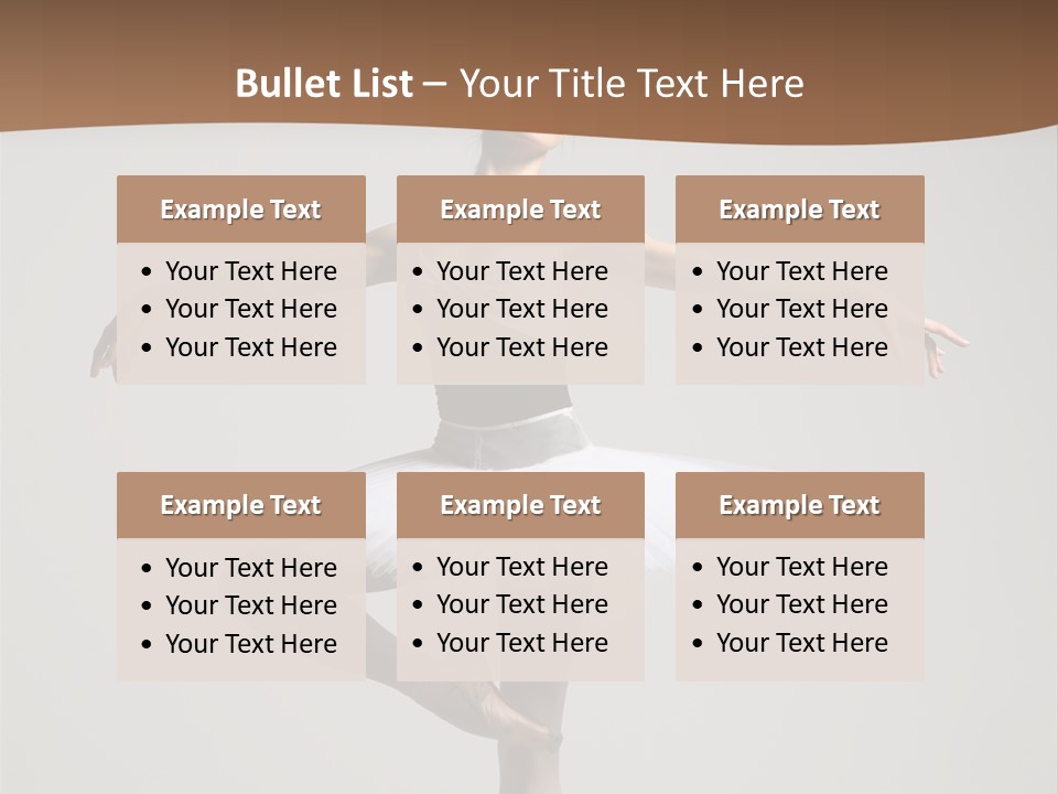 Exercise Flexibility Ballet PowerPoint Template