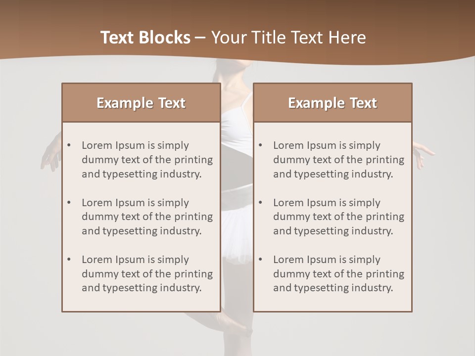 Exercise Flexibility Ballet PowerPoint Template