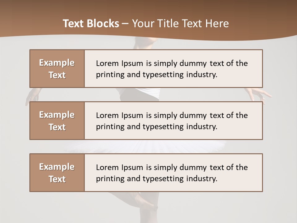 Exercise Flexibility Ballet PowerPoint Template