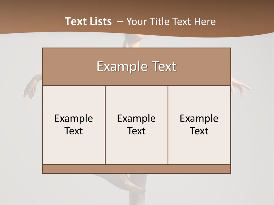 Exercise Flexibility Ballet PowerPoint Template