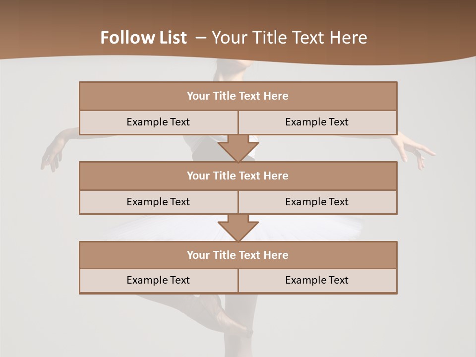 Exercise Flexibility Ballet PowerPoint Template