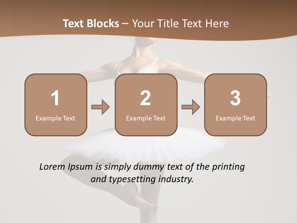 Exercise Flexibility Ballet PowerPoint Template