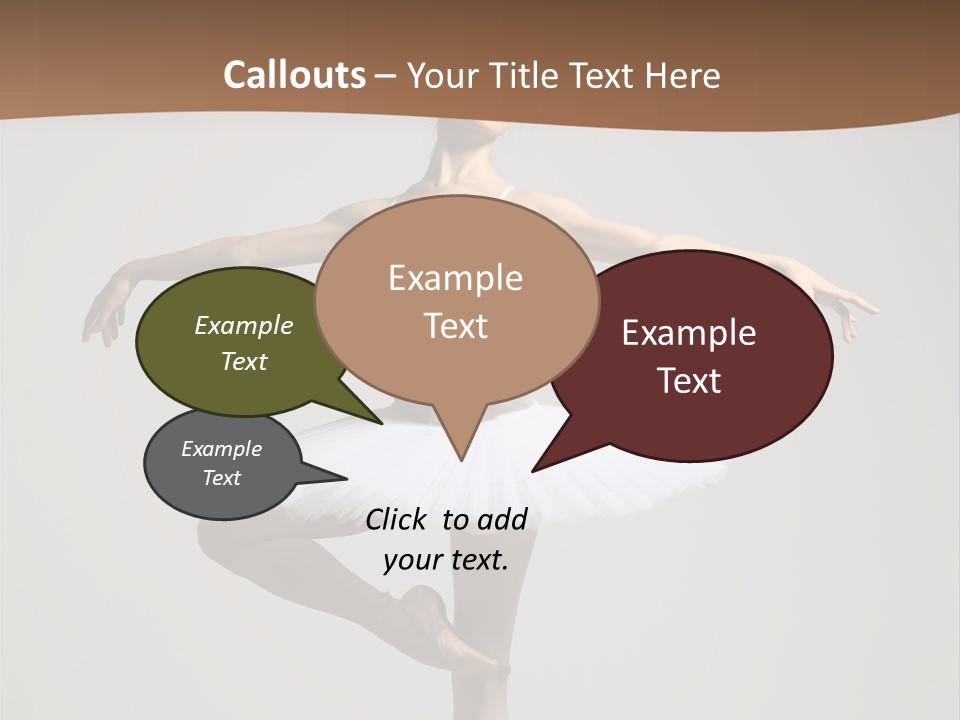 Exercise Flexibility Ballet PowerPoint Template