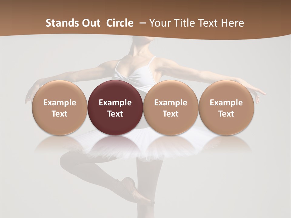 Exercise Flexibility Ballet PowerPoint Template