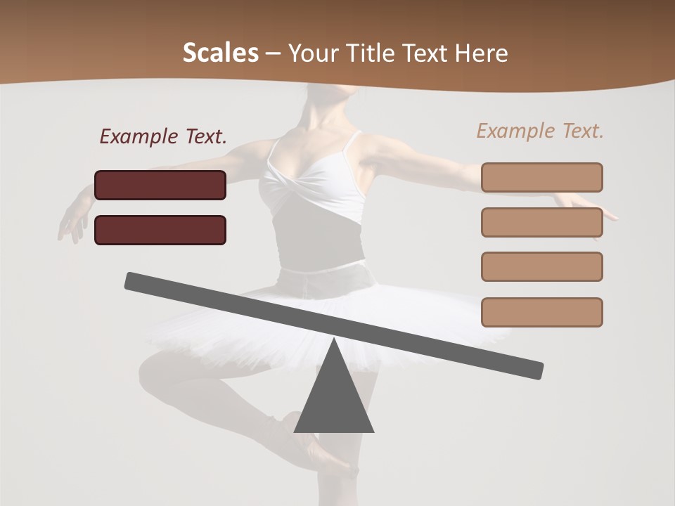 Exercise Flexibility Ballet PowerPoint Template