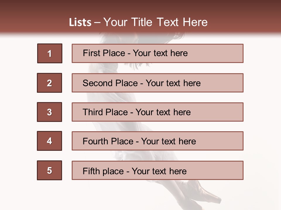 Balance Aerobics Beautiful PowerPoint Template