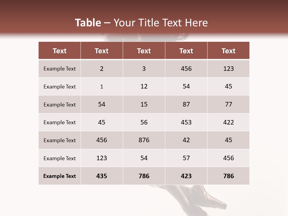 Balance Aerobics Beautiful PowerPoint Template